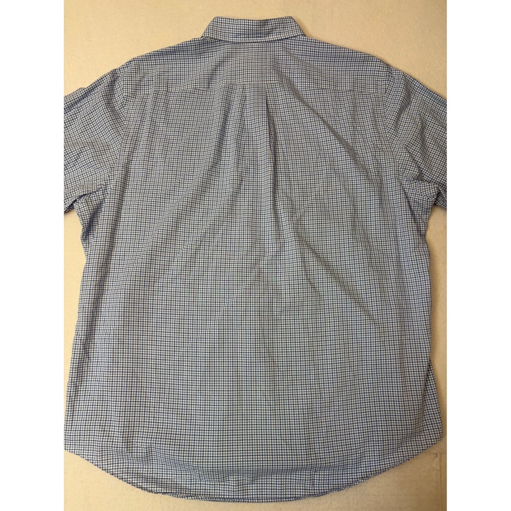 Polo Ralph Lauren Mens XL Blue Gingham Check Button Down Shirt Long Sleeve Pony - Picture 7 of 11